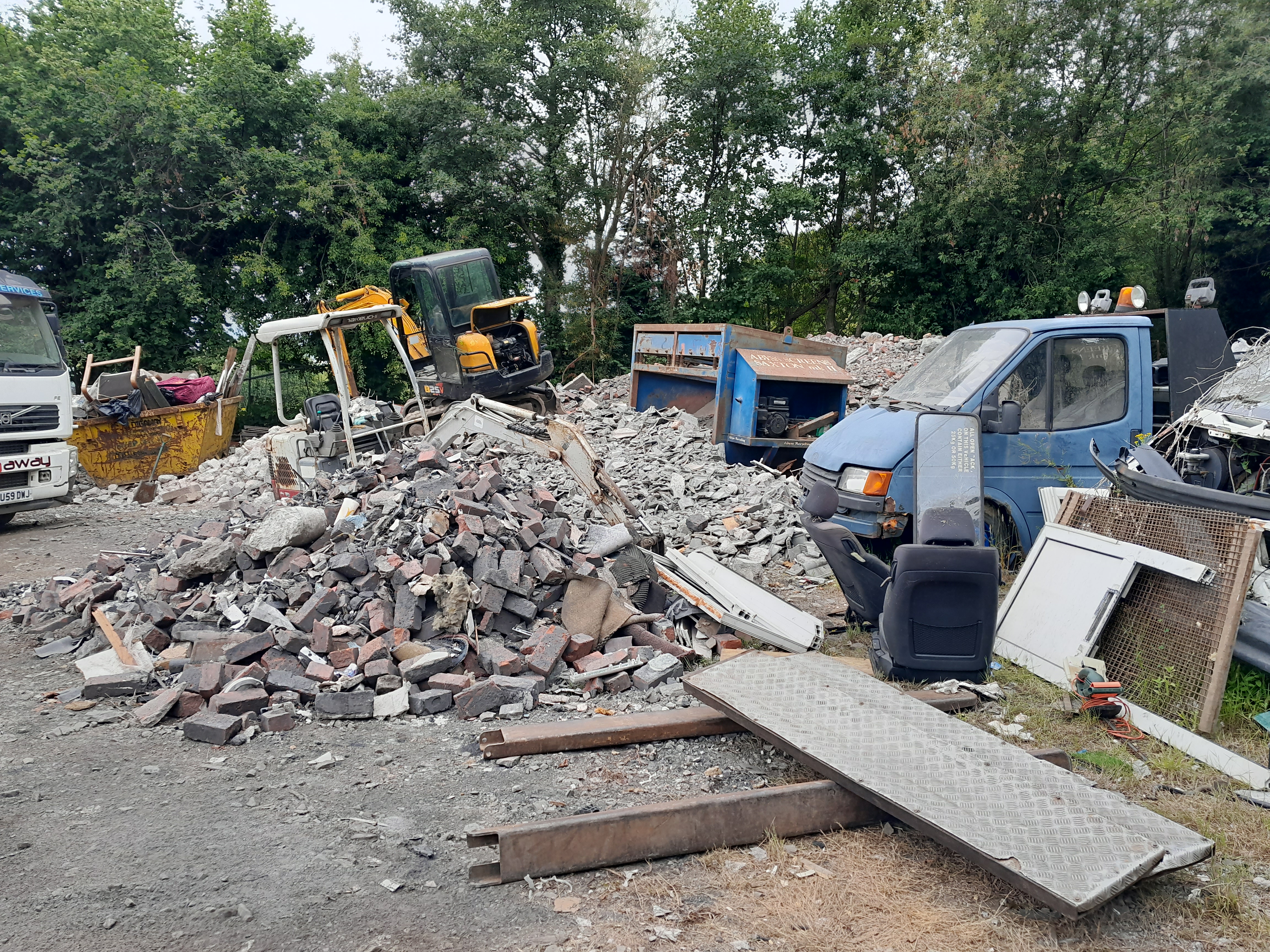 Pile of construction waste 