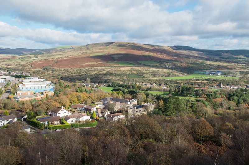 View of the Upper Llynfi Valley