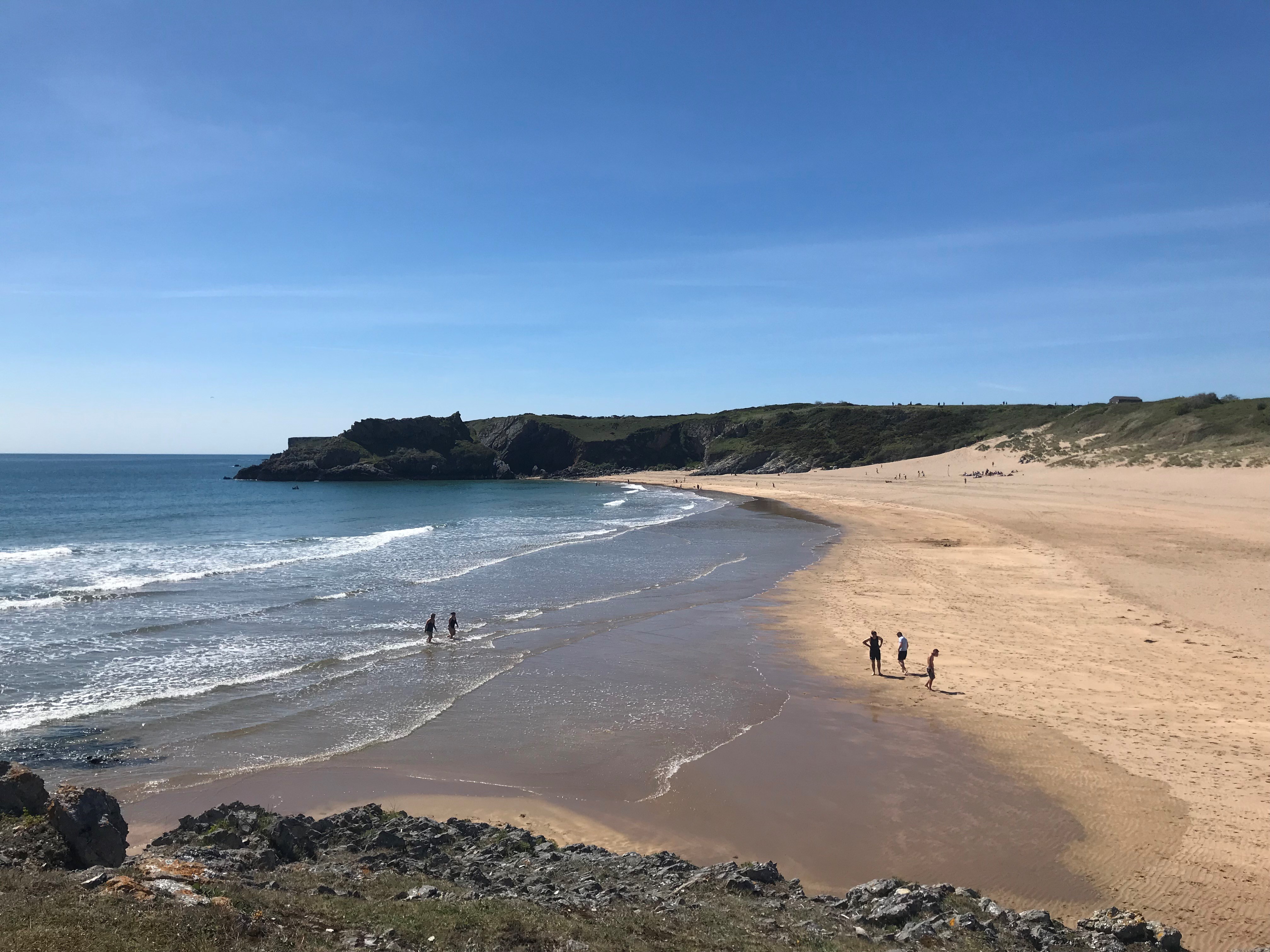 View of beach at Broad Haven South
