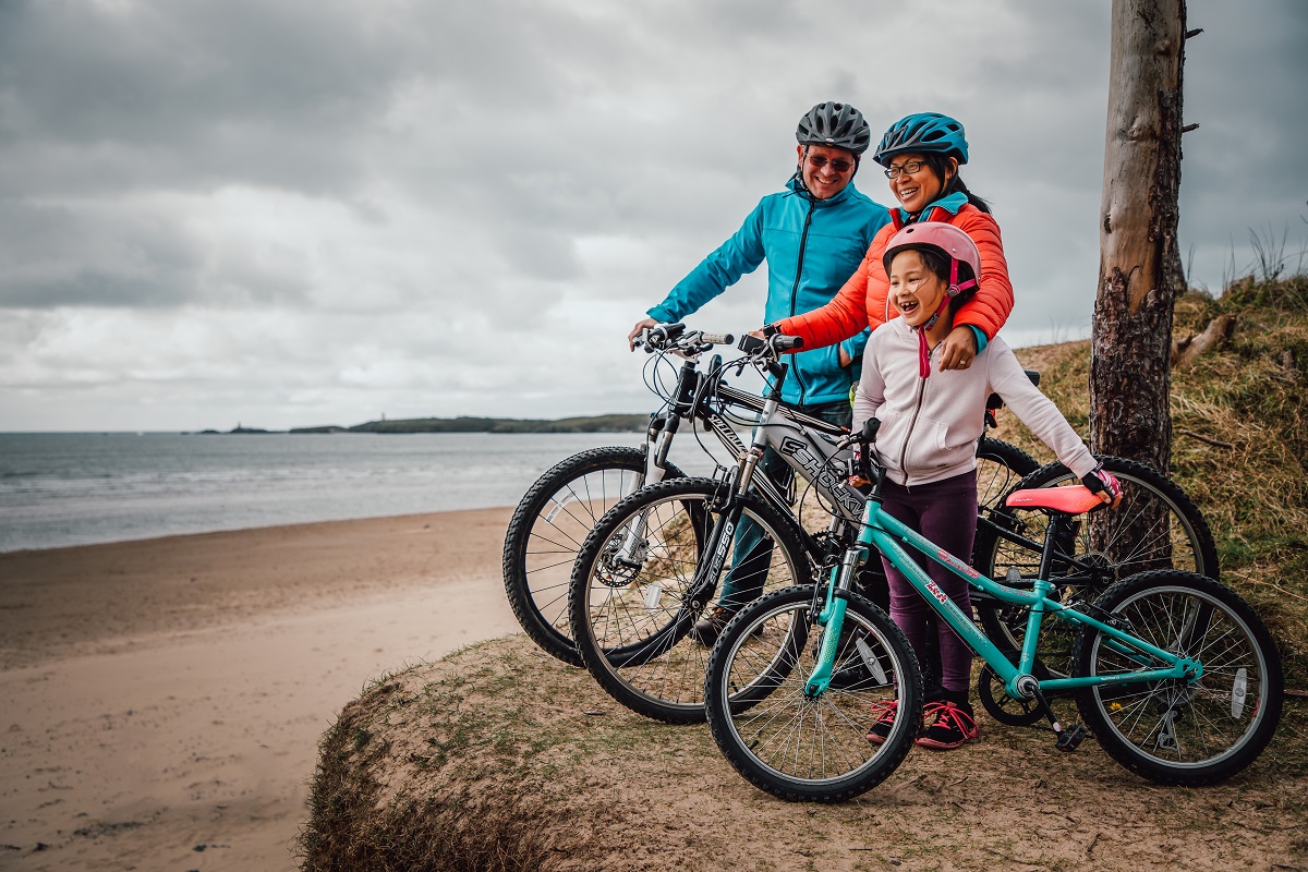 Family cycling