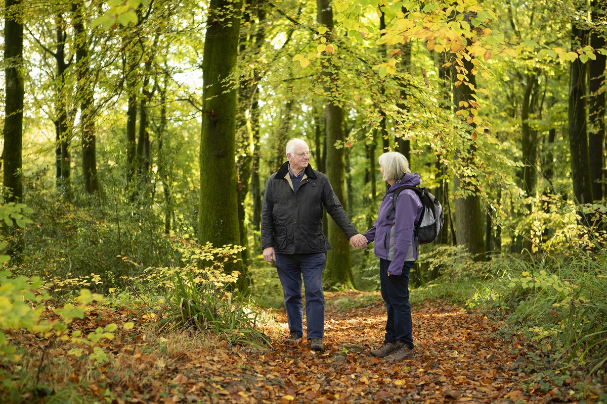 Couple in wood