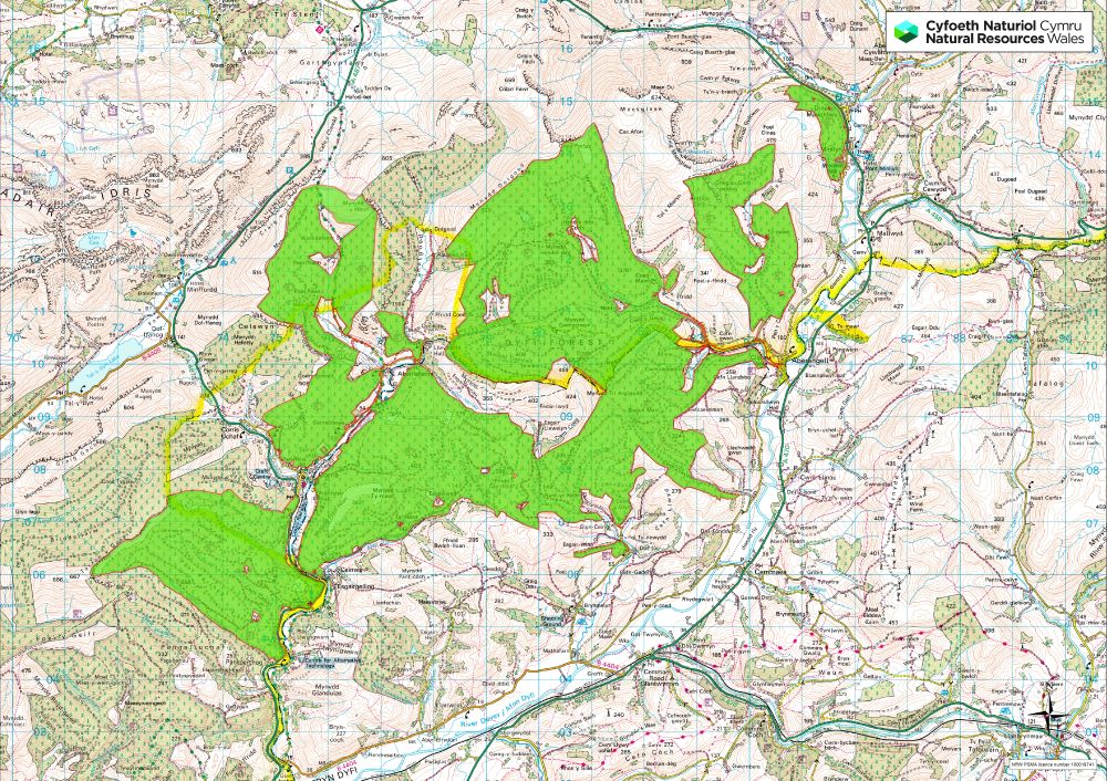 Dyfi location map