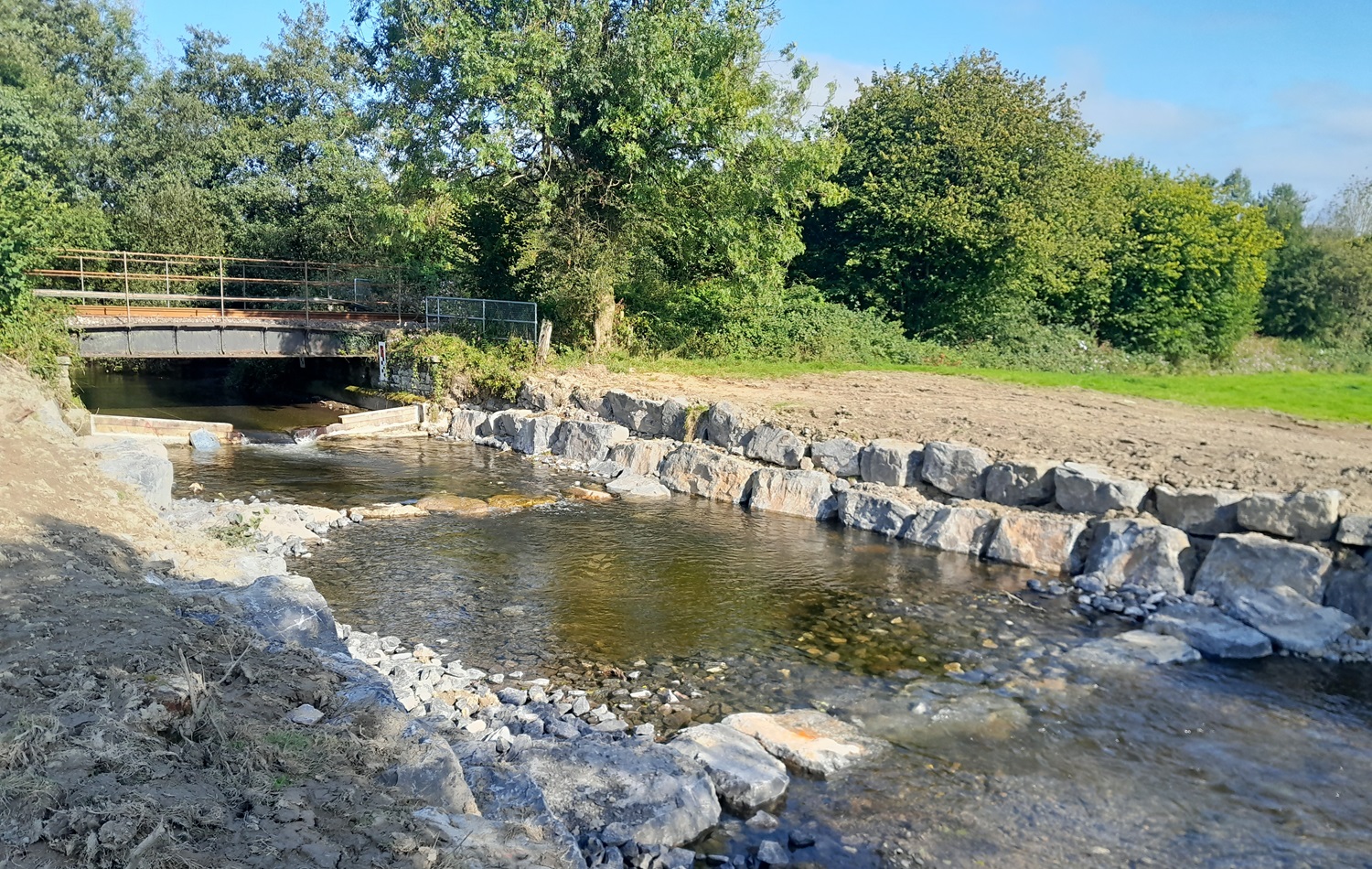 New fish passage on the Afon Dulais