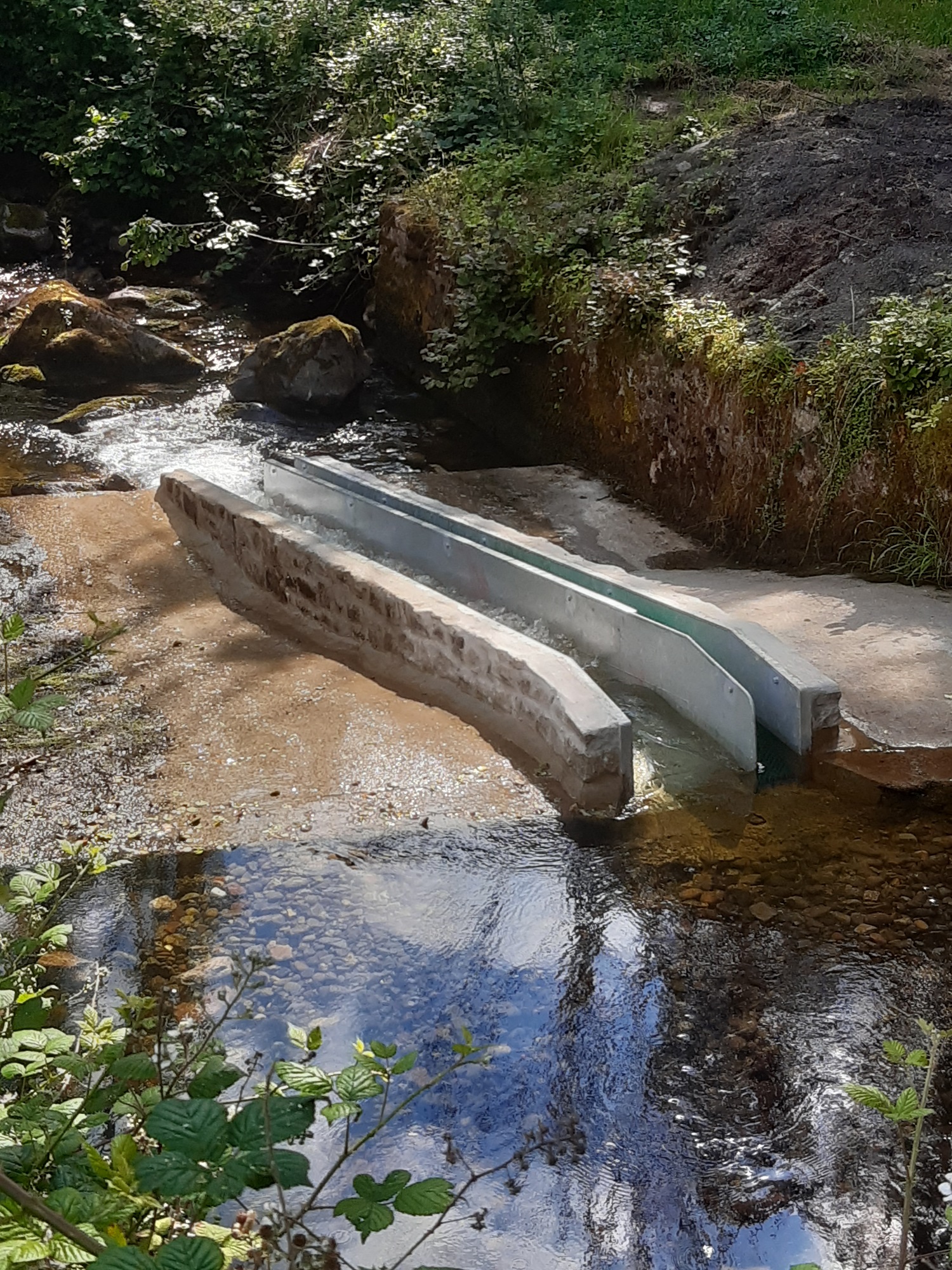 Jerusalem weir after completion of work (left bank).