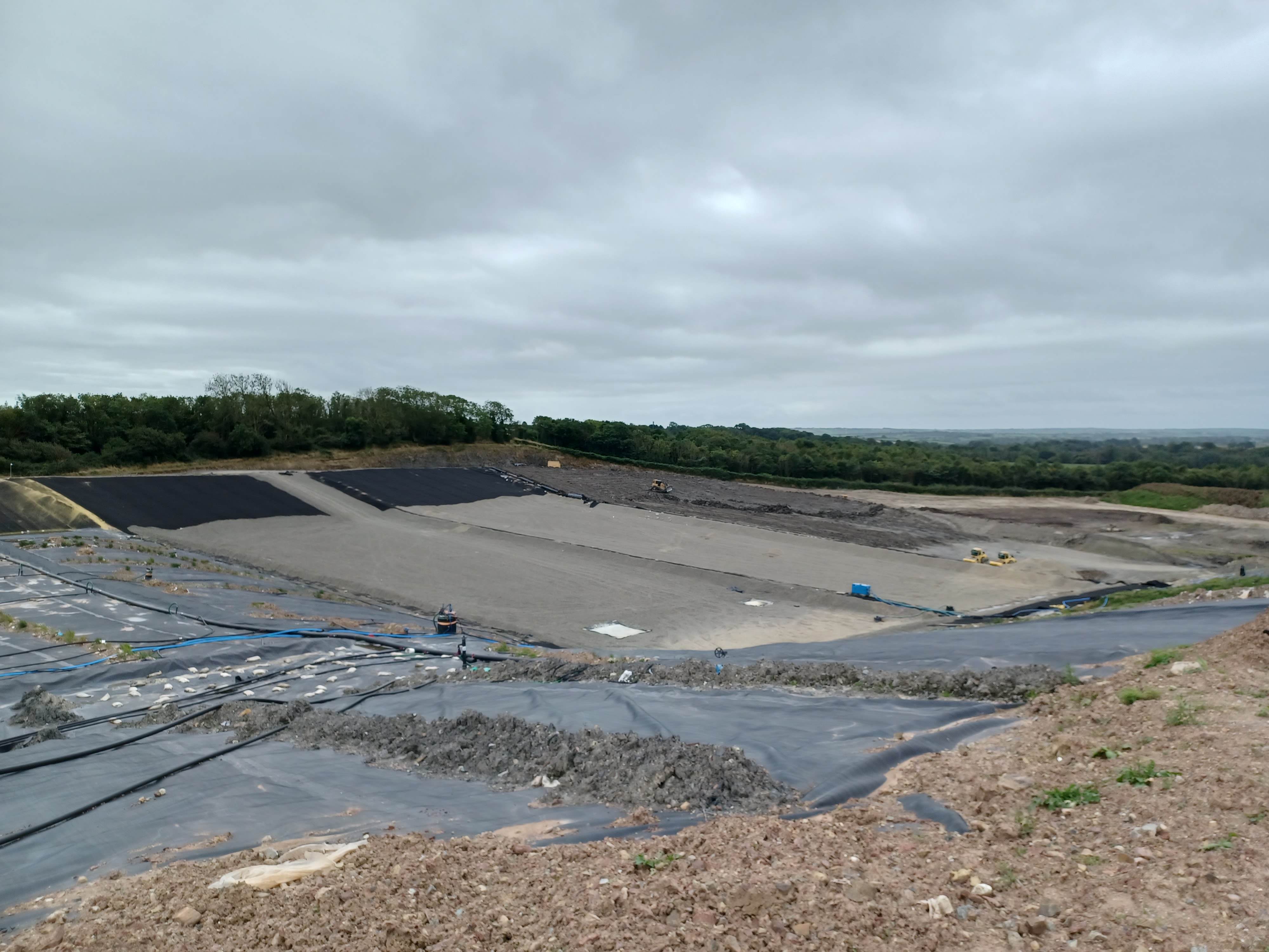 Cell construction work at Withyhedge Landfill